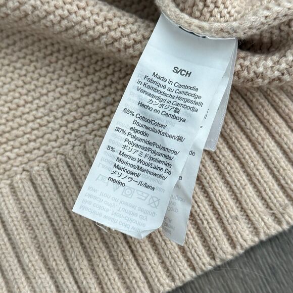 J. Crew tan brown heavy knit merino wool blend turtleneck sweater - Picture 6 of 6